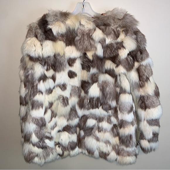 Real Rabbit Fur Coat Short Heavyweight Vintage Davisons - Picture 2 of 8